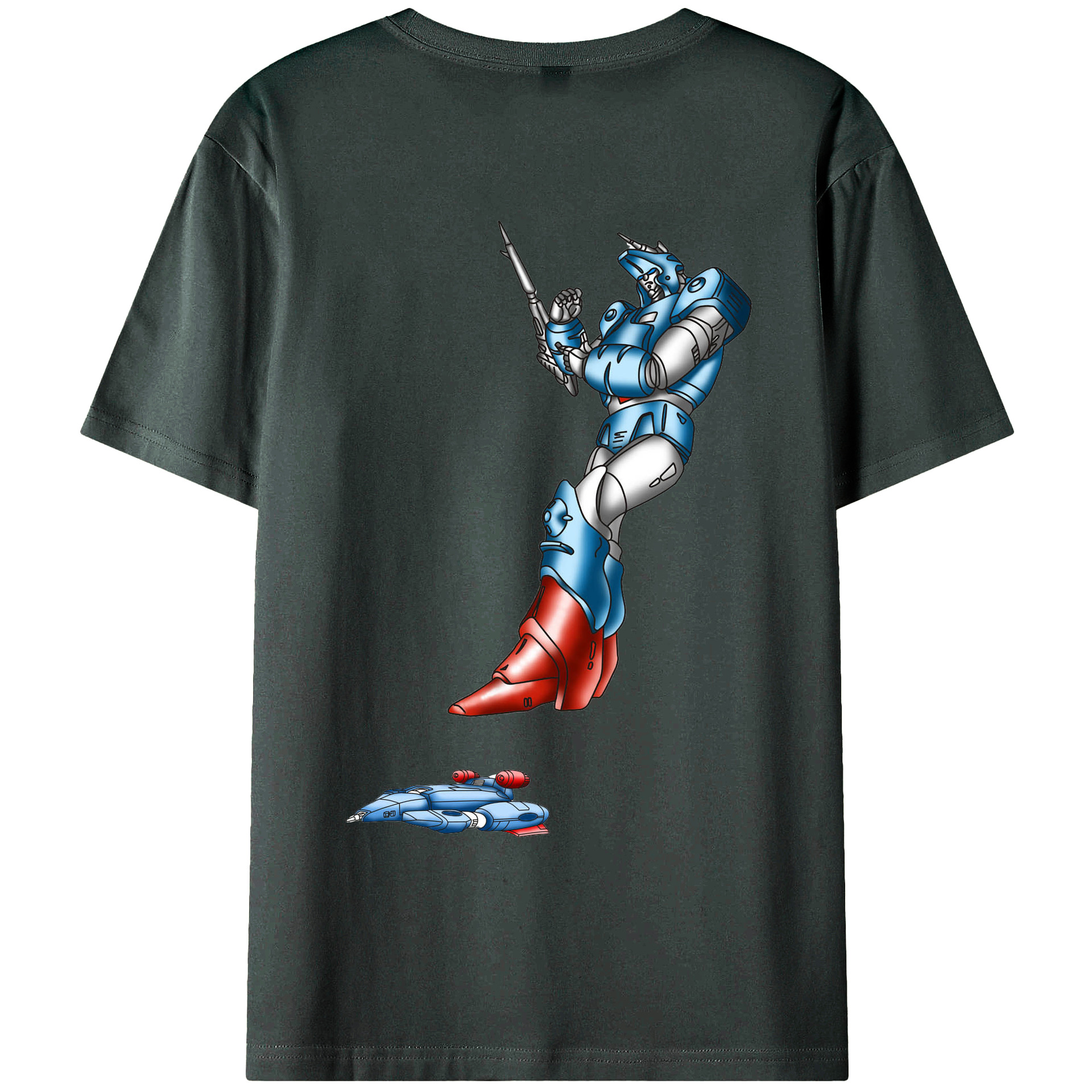 （画像用）  綿100％ メンズ半袖Tシャツ（バックプリント） 通気性